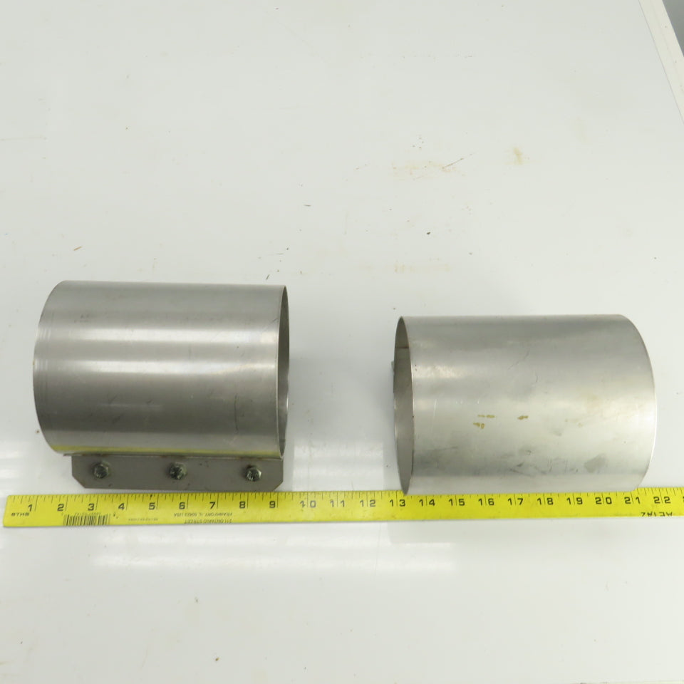5-1/2"-6" Emergency Clamp Repair Sleeve No Gasket Lot Of 2