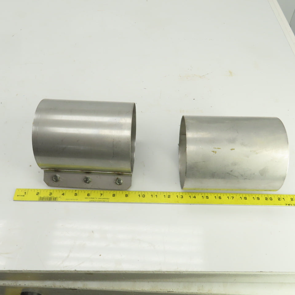 5-1/2"-6" Emergency Clamp Repair Sleeve No Gasket Lot Of 2