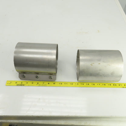 5-1/2"-6" Emergency Clamp Repair Sleeve No Gasket Lot Of 2