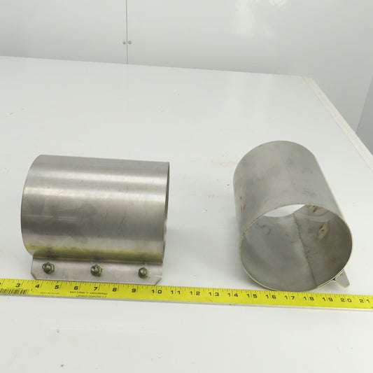5-1/2"-6" Emergency Clamp Repair Sleeve No Gasket Lot Of 2