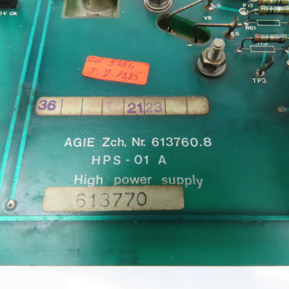 AGIE HPS-01 A 613760.8 High Power Supply Circuit Board