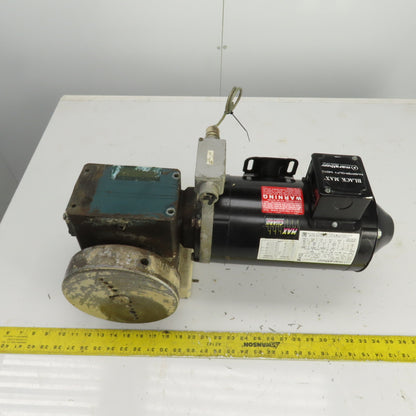 Grove Gear 30:1 Ratio Gear Reducer W/8" Rotary Indexing Table 230/460V 1HP 3PH