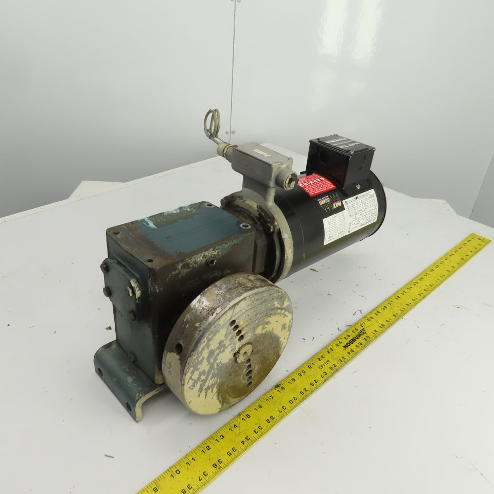 Grove Gear 30:1 Ratio Gear Reducer W/8" Rotary Indexing Table 230/460V 1HP 3PH