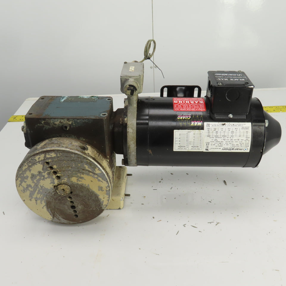 Grove Gear 30:1 Ratio Gear Reducer W/8" Rotary Indexing Table 230/460V 1HP 3PH
