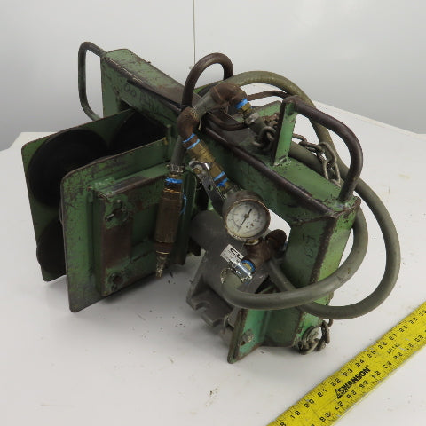 Control Line 942 15" L x 10" H Pneumatic Clamping Fixture W/2" Stroke 4" Bore