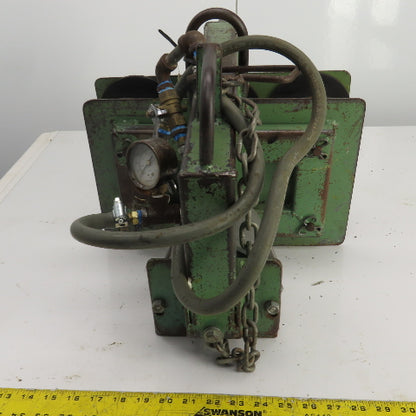 Control Line 942 15" L x 10" H Pneumatic Clamping Fixture W/2" Stroke 4" Bore
