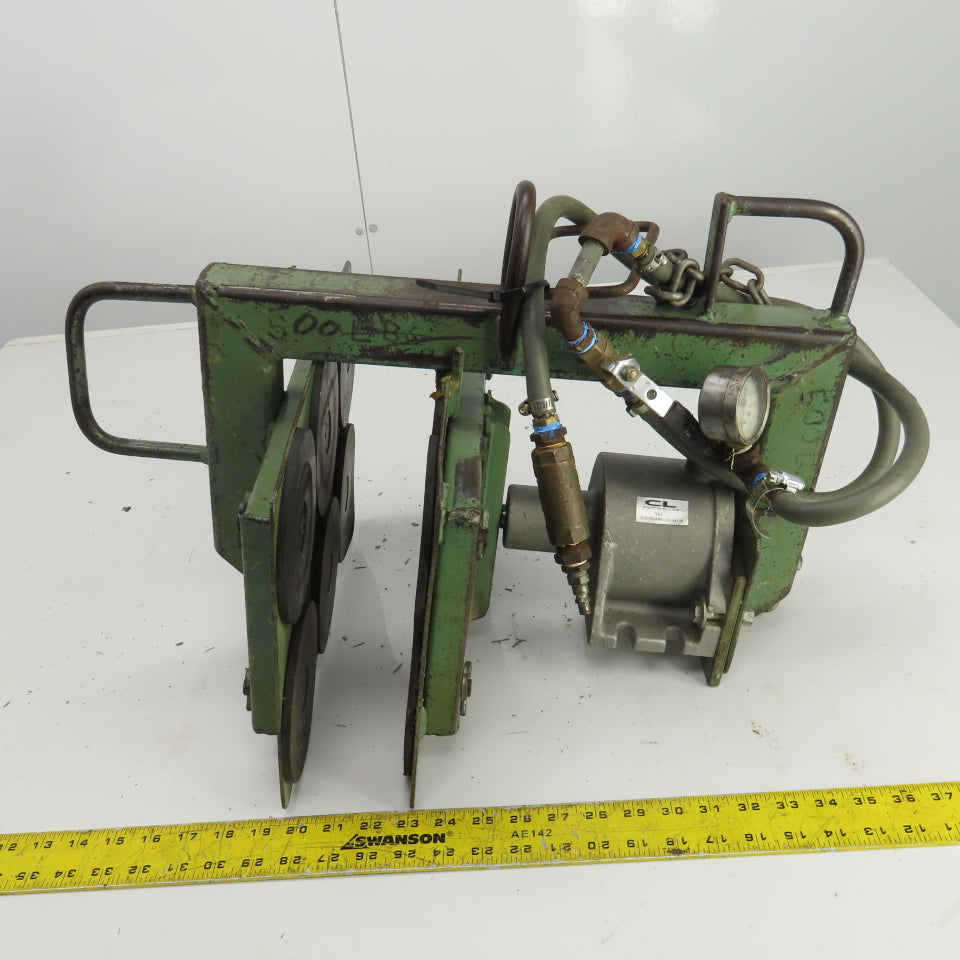 Control Line 942 15" L x 10" H Pneumatic Clamping Fixture W/2" Stroke 4" Bore