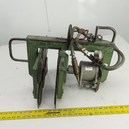 Control Line 942 15" L x 10" H Pneumatic Clamping Fixture W/2" Stroke 4" Bore