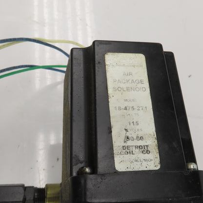 Hytec Style 4 Way 2 Position Solenoid Operated Hydraulic Valve 115V W/18-475-271