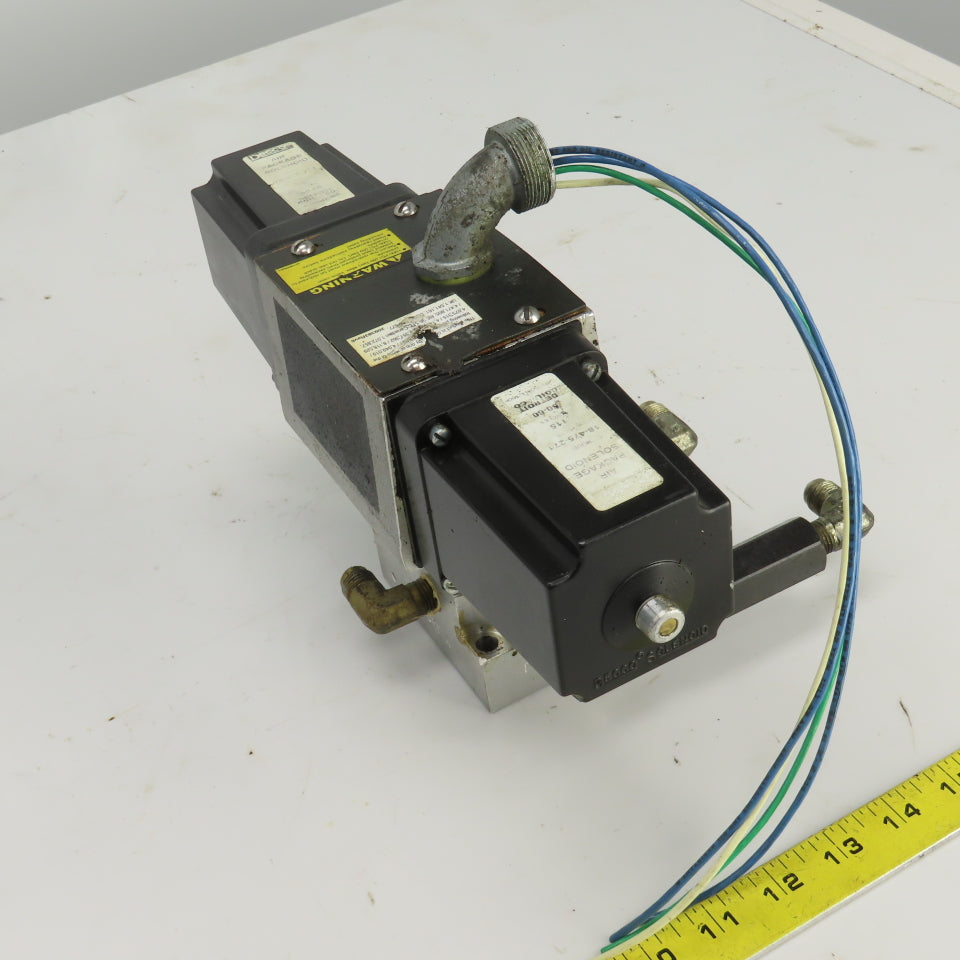 Hytec Style 4 Way 2 Position Solenoid Operated Hydraulic Valve 115V W/18-475-271