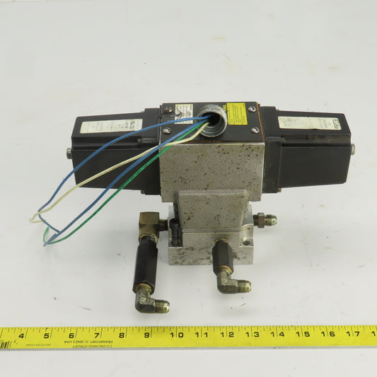 Hytec Style 4 Way 2 Position Solenoid Operated Hydraulic Valve 115V W/18-475-271