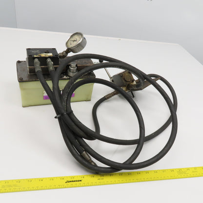 SPX Hytec Pneumatic Over Hydraulic Pump W/ 2 Position Manual Spool Valve