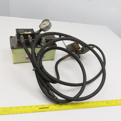 SPX Hytec Pneumatic Over Hydraulic Pump W/ 2 Position Manual Spool Valve