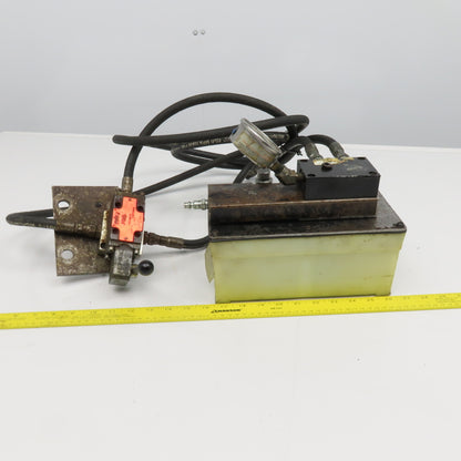 SPX Hytec Pneumatic Over Hydraulic Pump W/ 2 Position Manual Spool Valve