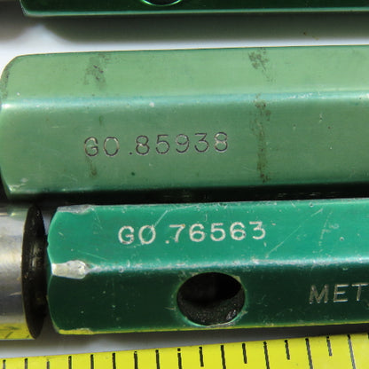 Metro Go Pin Gage .76563 To .98438 Lot of 4