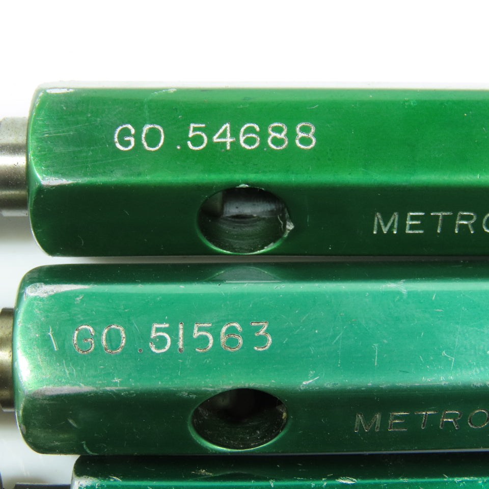 Metro Go Pin Gage .35938 To .54688 Lot of 5