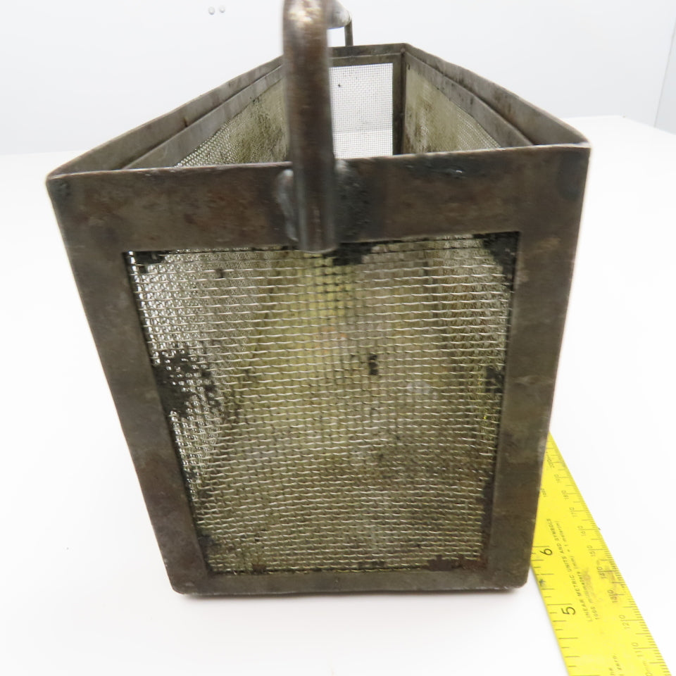 24" x 5" x 6" Tall Stainless Steel Screen Parts Wash Dip Basket