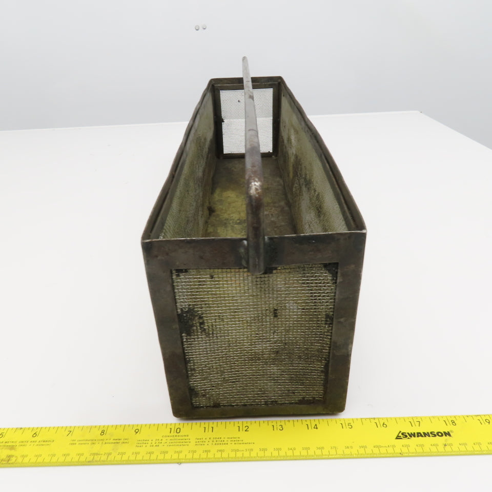 24" x 5" x 6" Tall Stainless Steel Screen Parts Wash Dip Basket
