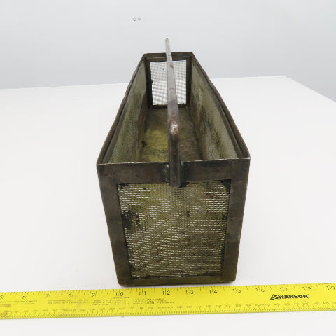 24" x 5" x 6" Tall Stainless Steel Screen Parts Wash Dip Basket
