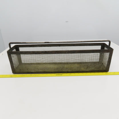 24" x 5" x 6" Tall Stainless Steel Screen Parts Wash Dip Basket