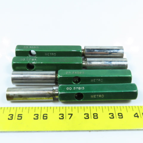 Metro Go Pin Gage .57813 To .70313 Lot of 4