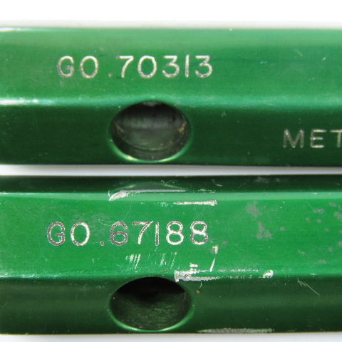 Metro Go Pin Gage .57813 To .70313 Lot of 4
