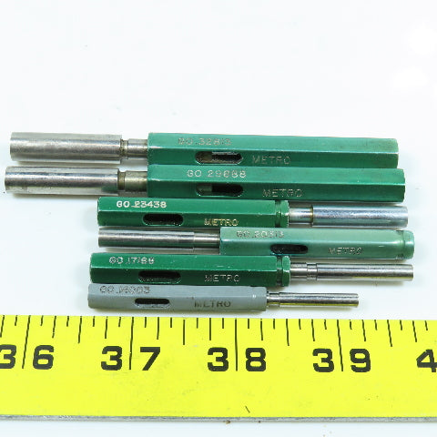 Go Pin Gage .14063 To .32813 Lot of 6