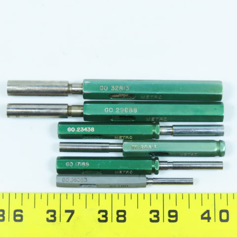 Go Pin Gage .14063 To .32813 Lot of 6