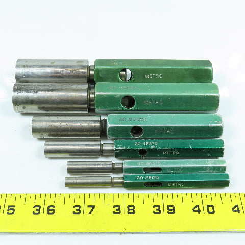 Metro Go Pin Gage .28125 To .96875 Lot of 6