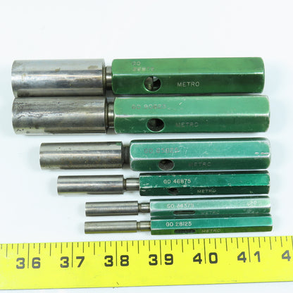 Metro Go Pin Gage .28125 To .96875 Lot of 6