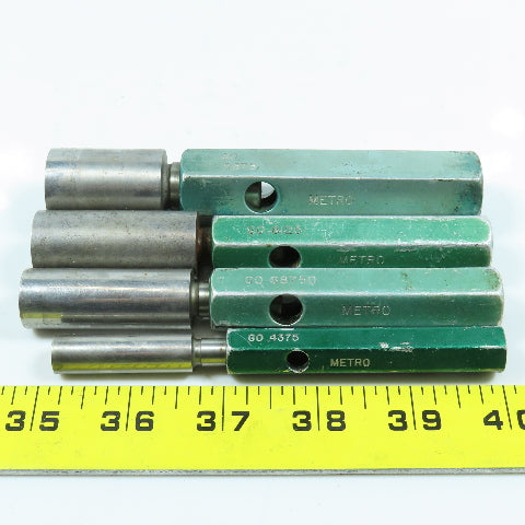 Metro Go Pin Gage .4375 To .9375 Lot of 4