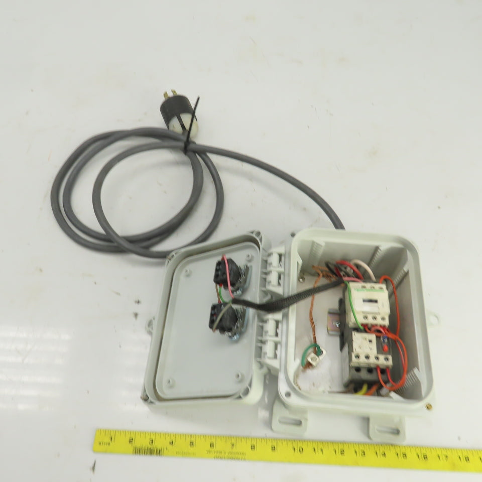 Schneider LC1 D18 C Electrical Enclosure W 220-690V W/LRD 21KN Overload 12-18A
