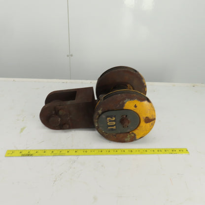 Konecranes 2 Ton Double Wire Rope Sheave Snatch Block
