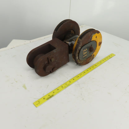 Konecranes 2 Ton Double Wire Rope Sheave Snatch Block