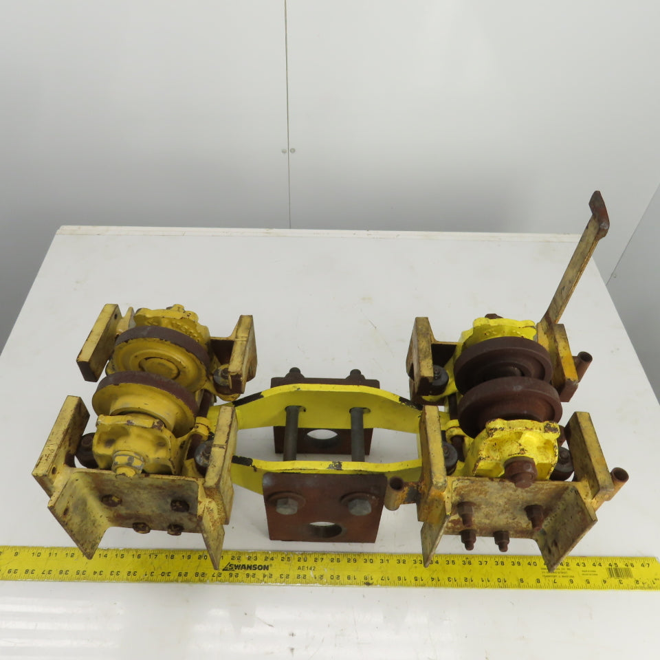 Konecranes 3-1/2"I-Beam Girder Underhung Rope Hoist Trolley Truck 31" OAL
