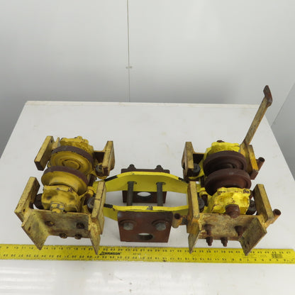 Konecranes 3-1/2"I-Beam Girder Underhung Rope Hoist Trolley Truck 31" OAL