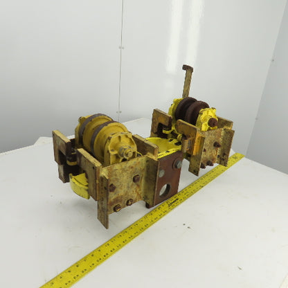 Konecranes 3-1/2"I-Beam Girder Underhung Rope Hoist Trolley Truck 31" OAL