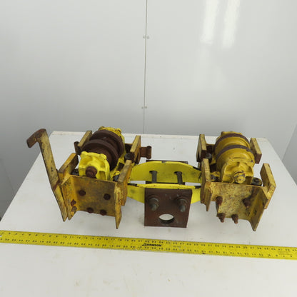 Konecranes 3-1/2"I-Beam Girder Underhung Rope Hoist Trolley Truck 31" OAL