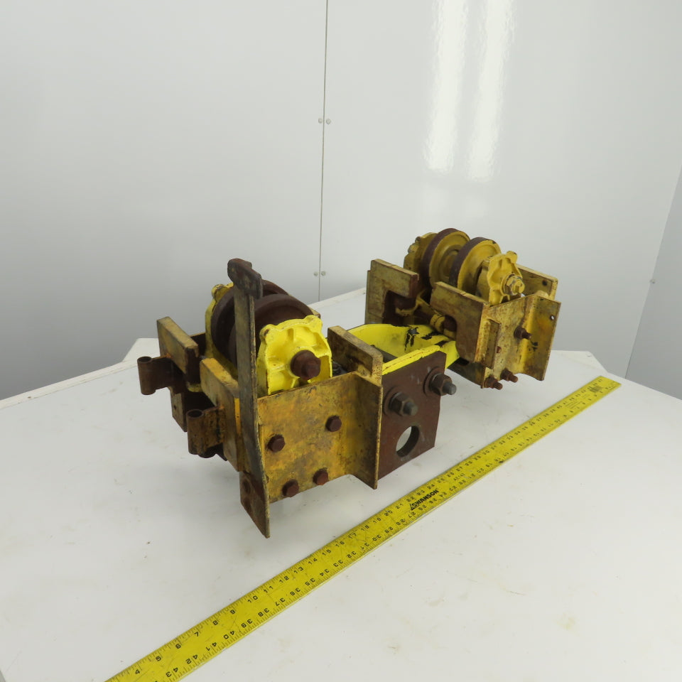 Konecranes 3-1/2"I-Beam Girder Underhung Rope Hoist Trolley Truck 31" OAL