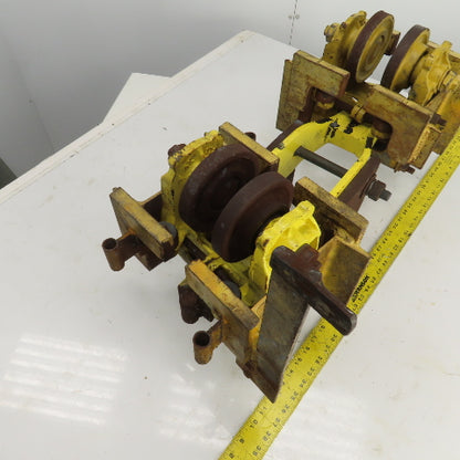 Konecranes 3-1/2"I-Beam Girder Underhung Rope Hoist Trolley Truck 31" OAL