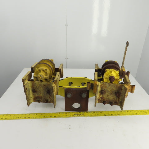 Konecranes 3-1/2"I-Beam Girder Underhung Rope Hoist Trolley Truck 31" OAL