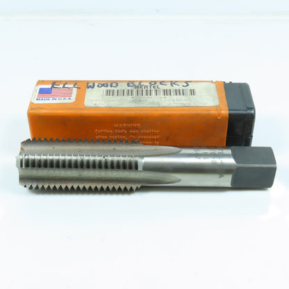 Hertel 1-1/8"- 8 HS Plug Tap Straight 4 Flute 2-1/2" Thread Length 5-3/8" OAL