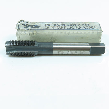 YG-1 I3665 5/8"-18  GH5 Plug Tap Spiral Tip 3  Flute 3-13/16" OAL
