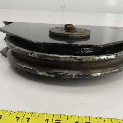 R & M Material Handling Single Wire Rope Hoist Pulley Sheave Snatch Block