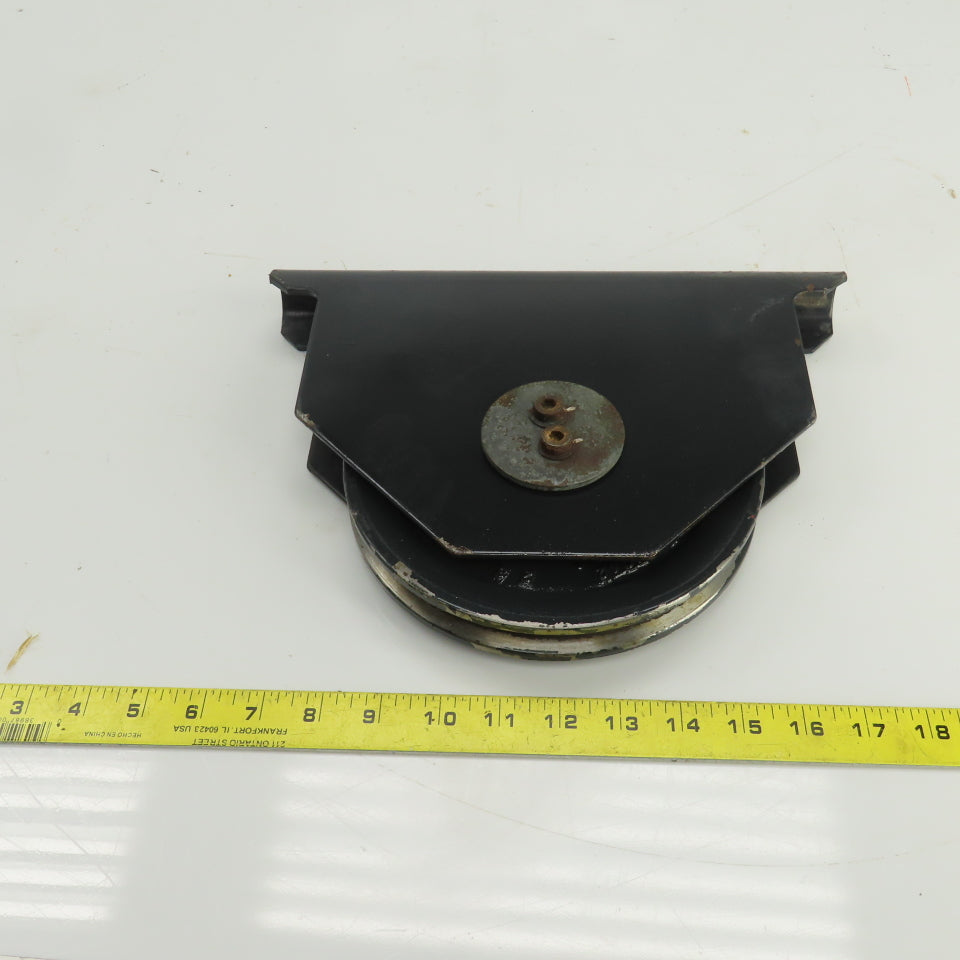 R & M Material Handling Single Wire Rope Hoist Pulley Sheave Snatch Block