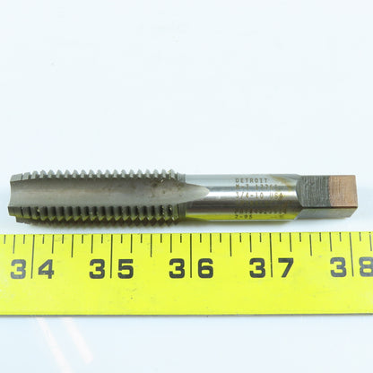 Detroit 3/4"-10 HSS Plug Tap Straight 4 Flute 2" Thread Length 4-1/4" OAL Lot/2