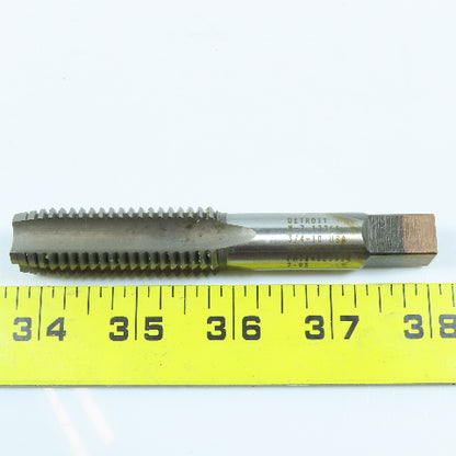 Detroit 3/4"-10 HSS Plug Tap Straight 4 Flute 2" Thread Length 4-1/4" OAL Lot/2