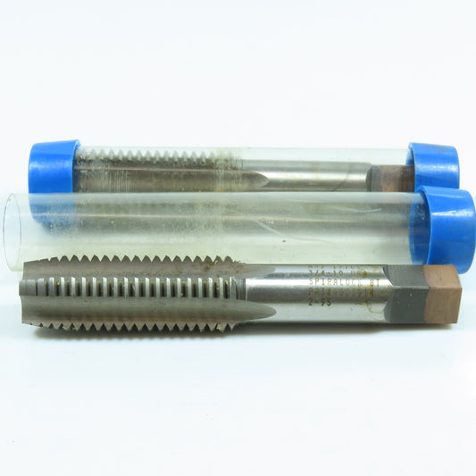Detroit 3/4"-10 HSS Plug Tap Straight 4 Flute 2" Thread Length 4-1/4" OAL Lot/2
