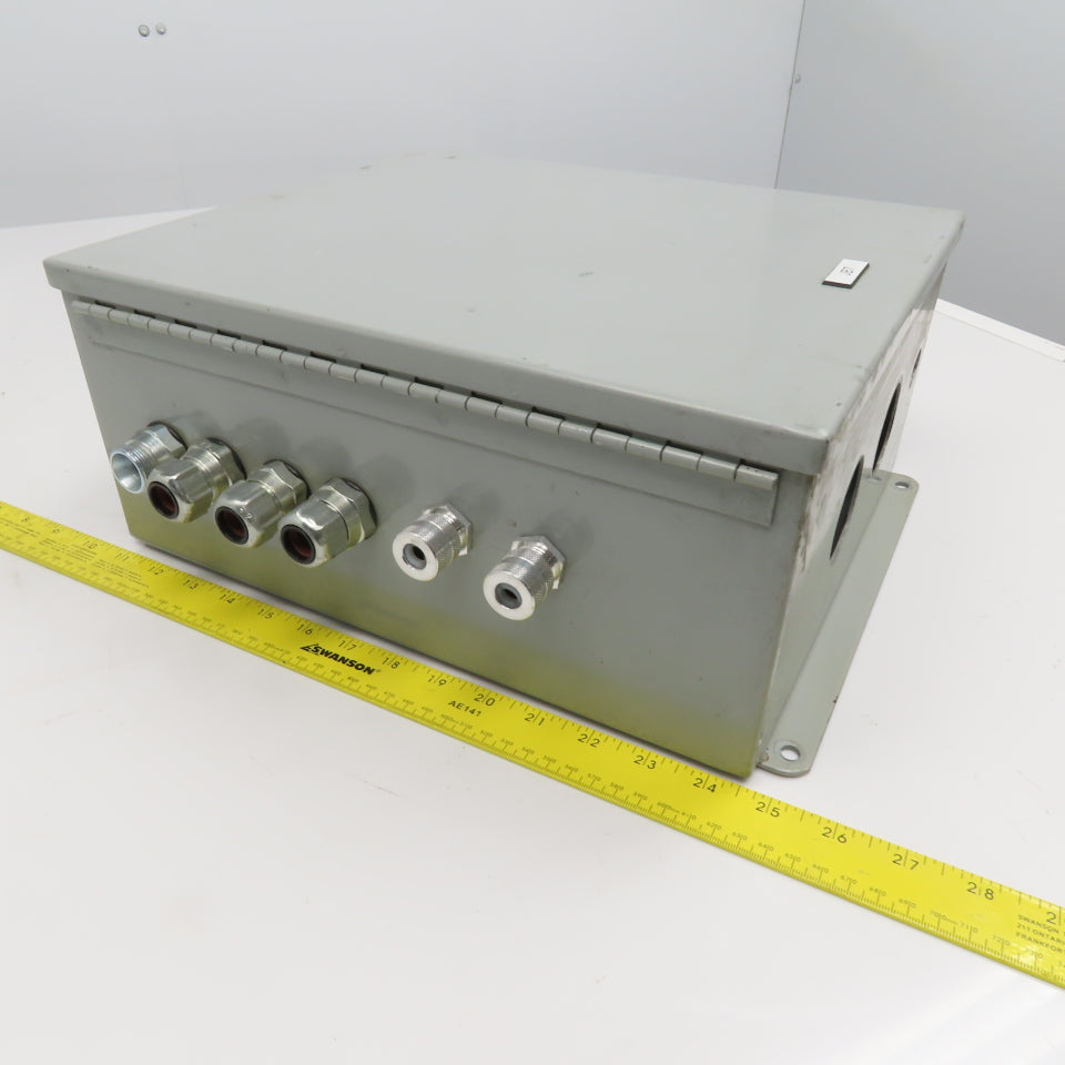 14" x 12" x 6" Electrical Enclosure W/ Cable Glands