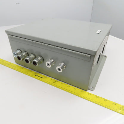 14" x 12" x 6" Electrical Enclosure W/ Cable Glands